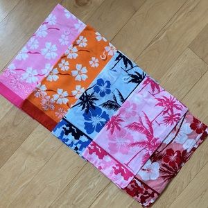 BANDANNAS- Five in 2 Patterns- Unique!